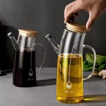 Új, nagy kapacitású üveg olajos edény fűszeres üveg