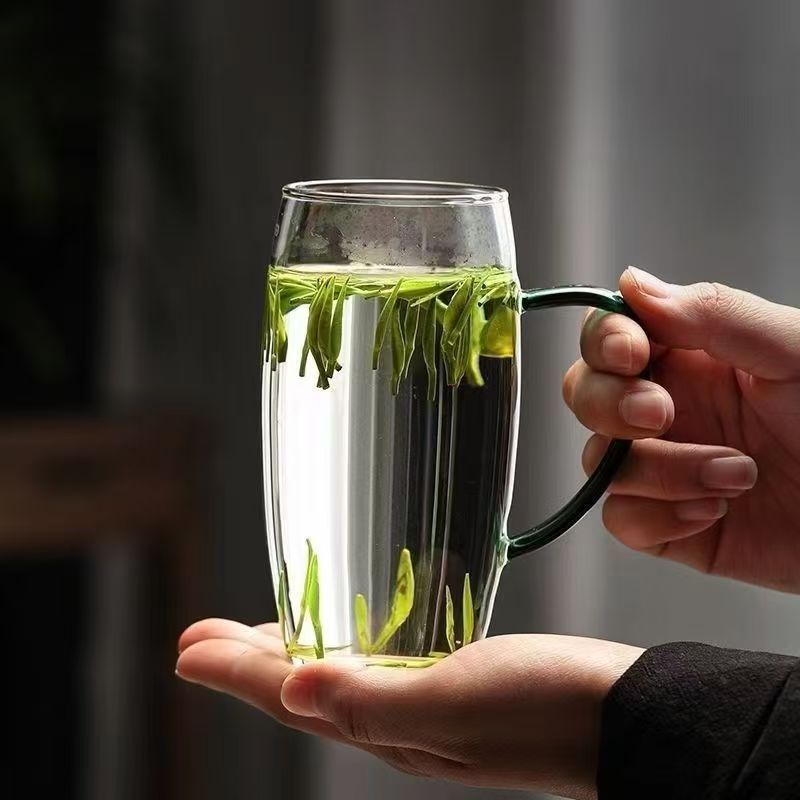 Megvastagodott egyszerű zöld tea sörfőző csésze